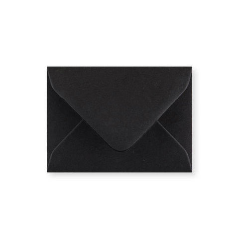 Black Gummed V-Flap Greeting Card Envelope (70 x 100mm)