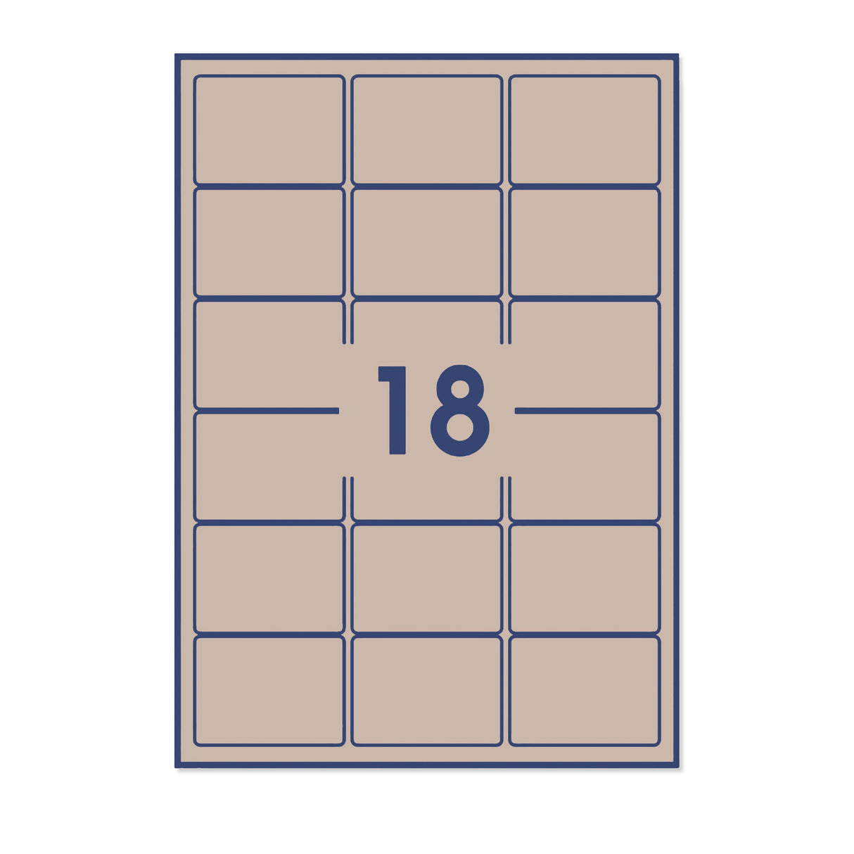 Téglalap alakú öntapadós címkék