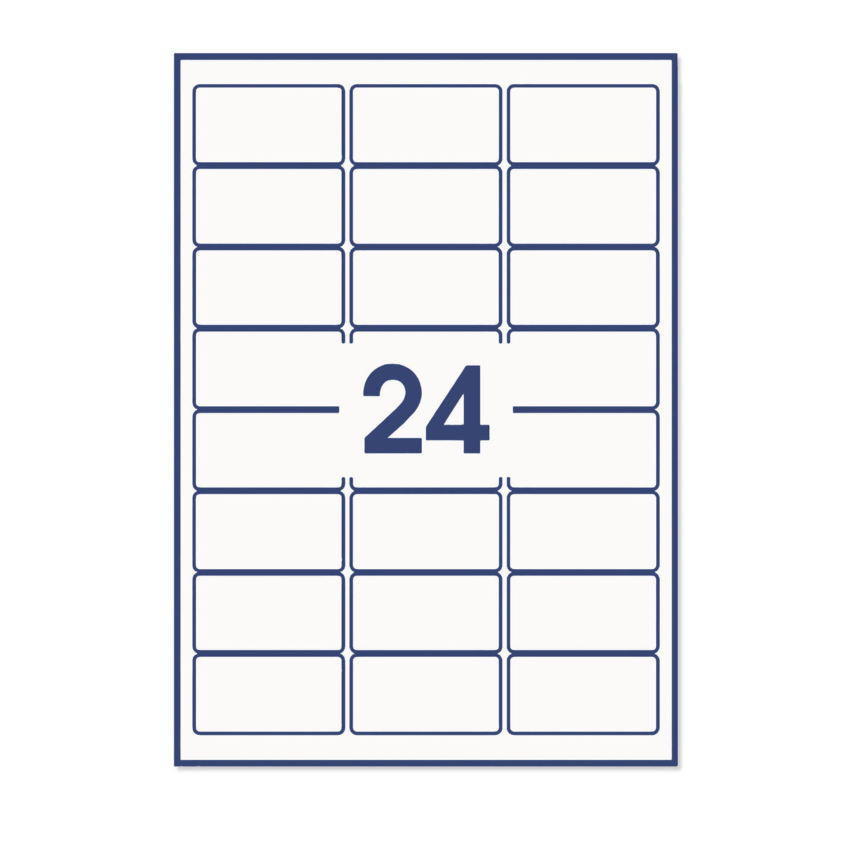 Téglalap alakú öntapadós címkék