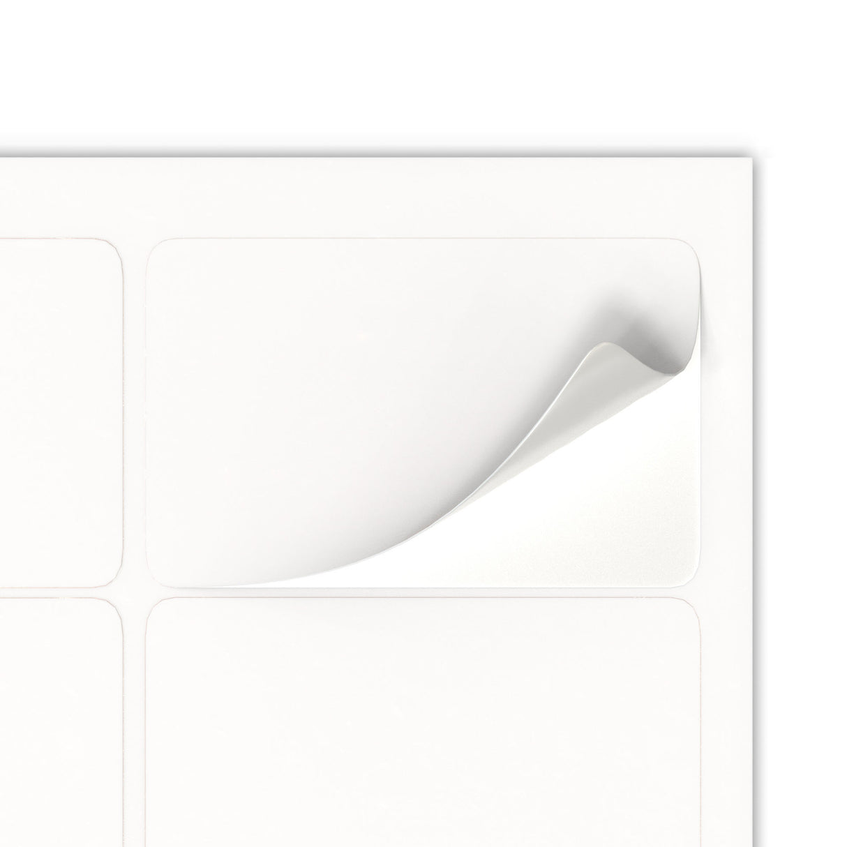 Téglalap alakú öntapadós címkék