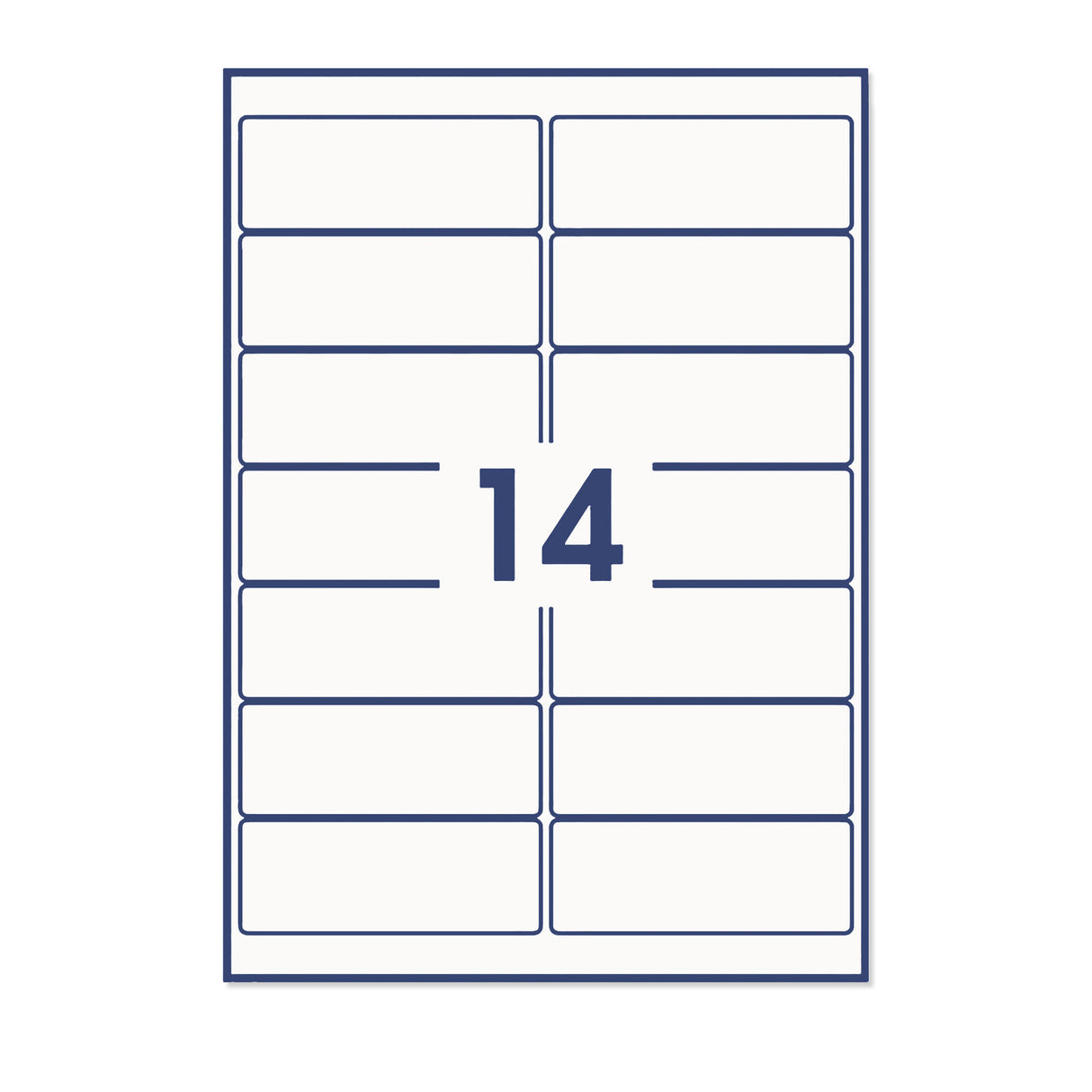 Téglalap alakú öntapadós címkék