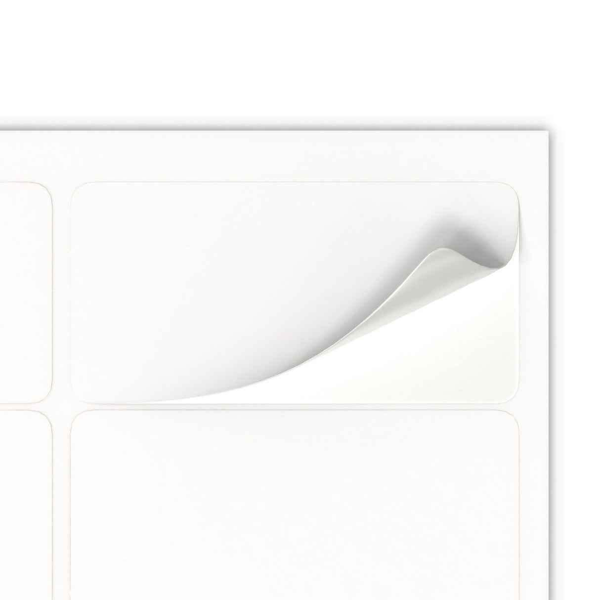 Téglalap alakú öntapadós címkék