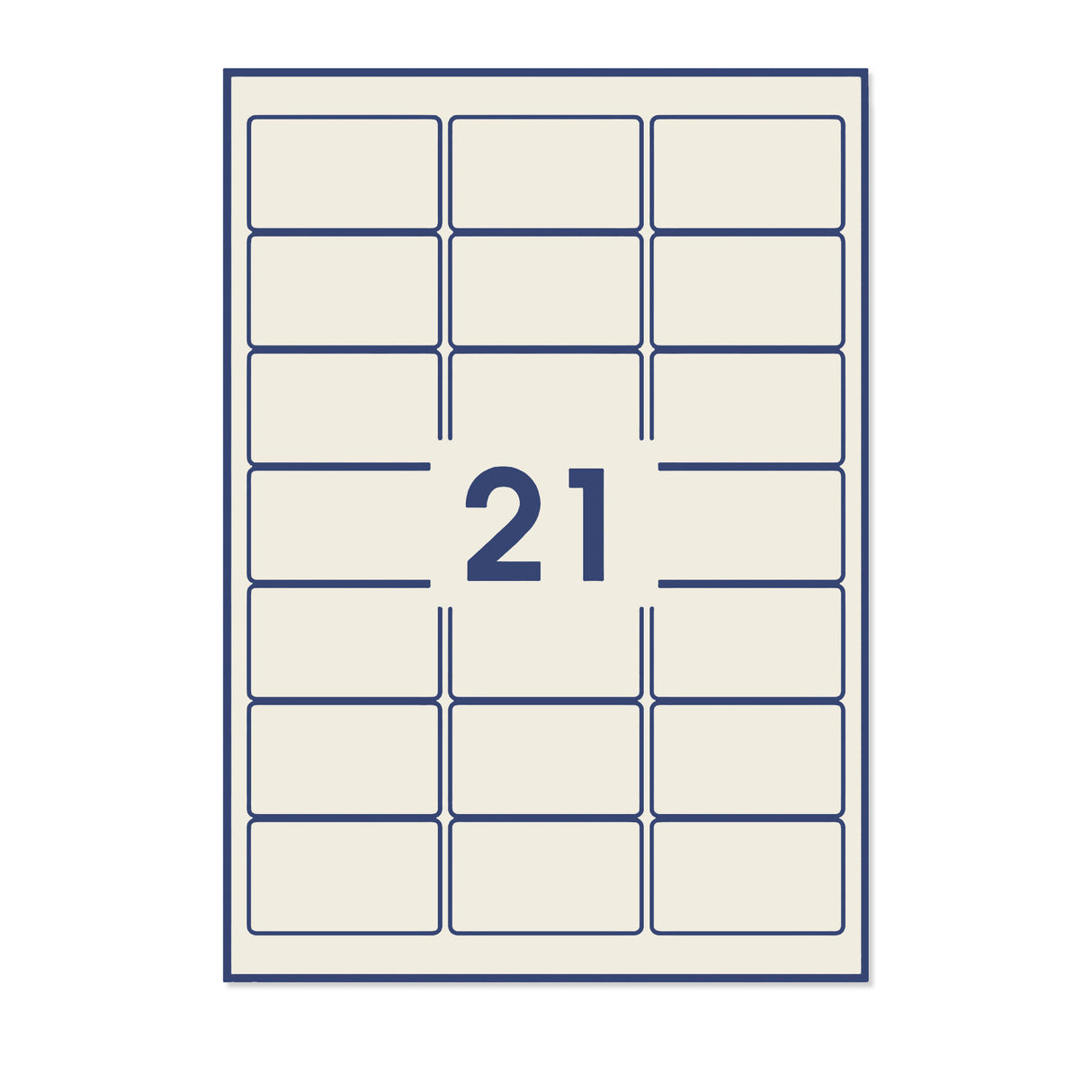 Téglalap alakú öntapadós címkék