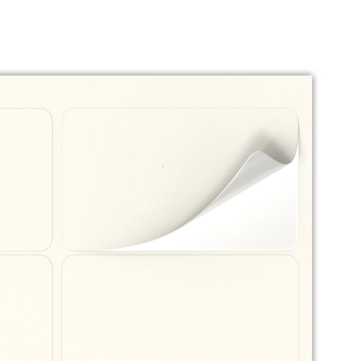 Téglalap alakú öntapadós címkék