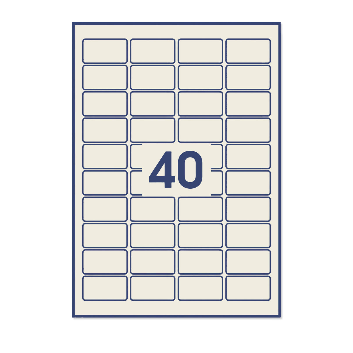 Téglalap alakú öntapadós címkék