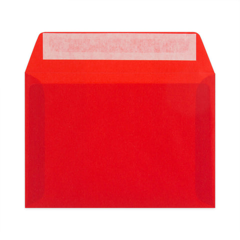 Translucent Envelopes Red 114 x 162 mm (C6)