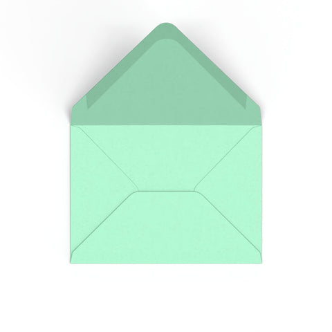 Jade Green British Made Gummed V-Flap Envelope (133 x 184mm)