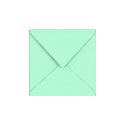 Jade Green British Made Gummed V-Flap Envelope (155 x 155mm)