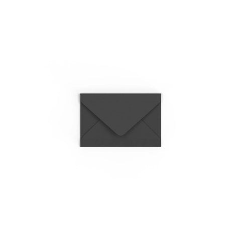 Black British Made Gummed V-Flap Envelope (62 x 94mm)