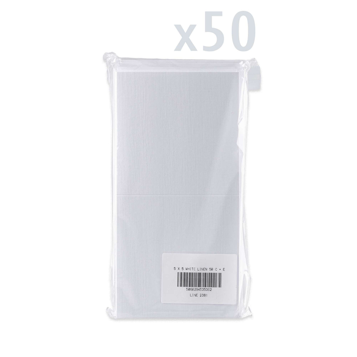 Vászonhatású kártyák és borítékok – csomag