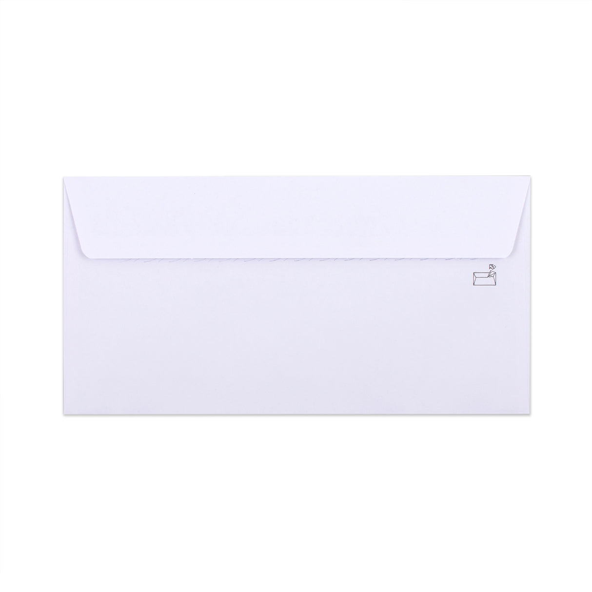 Fehér boríték belső nyomattal – ablakos 115x225 mm (DL+) 90gsm