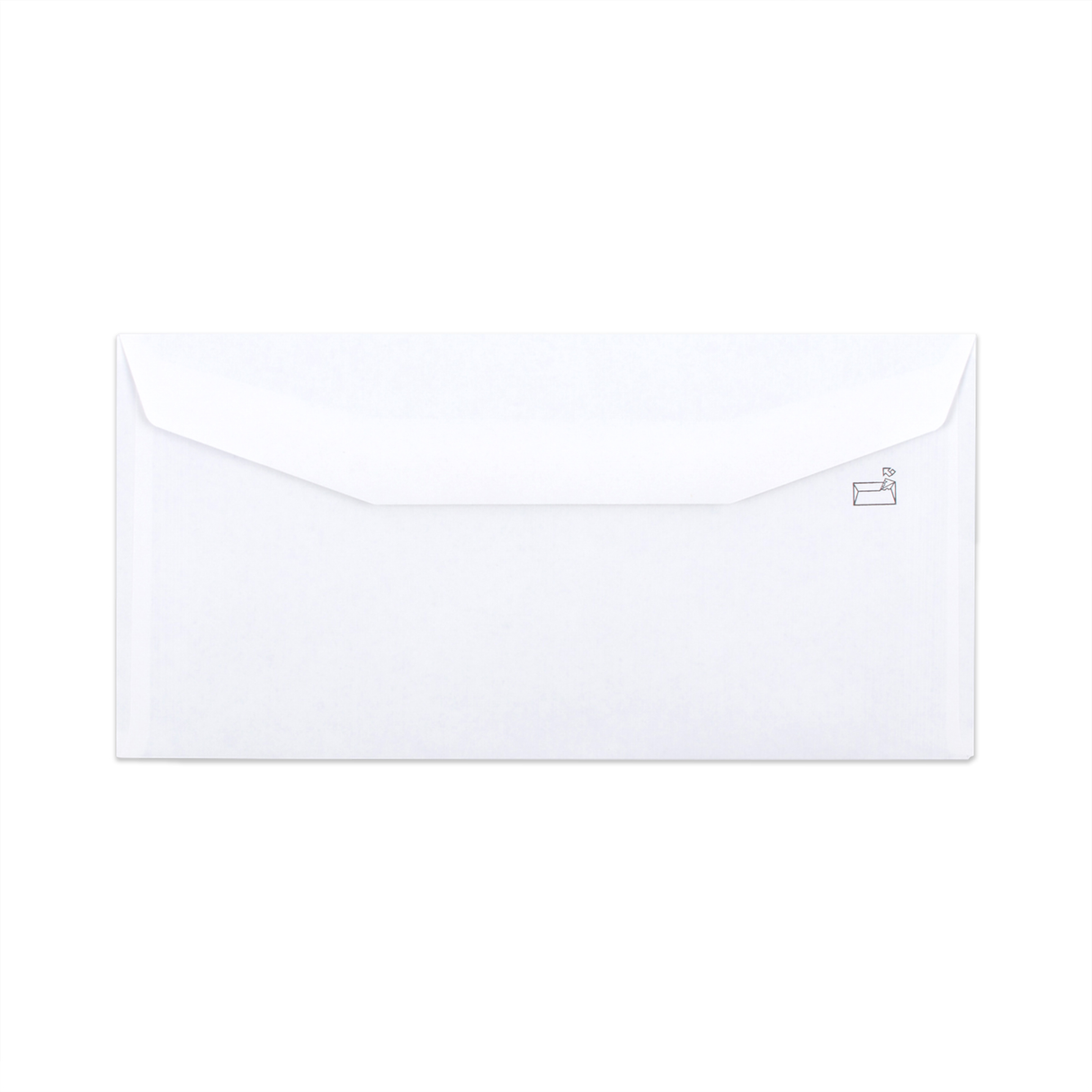 Fehér boríték belső nyomattal – ablakos 110x220mm (DL) 80gr/m²