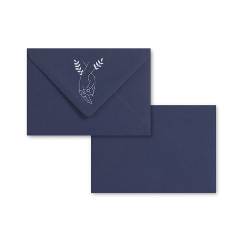 Wedding Envelopes (Hand Bonding Design) Dark Blue 114 x 162 mm (C6)
