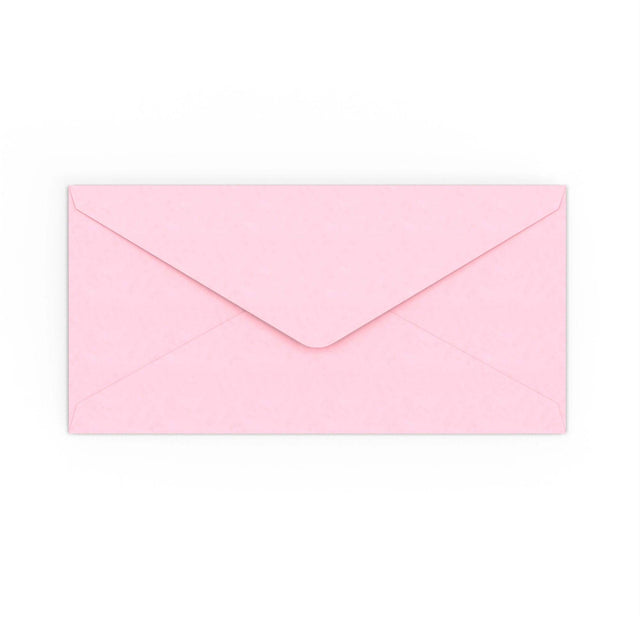 DL Pale Pink Gummed V-Flap Envelope (110 x 220mm)