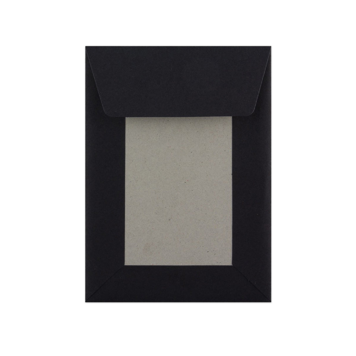 Fekete Karton Hátlapos Boríték 162x114 mm (C6)