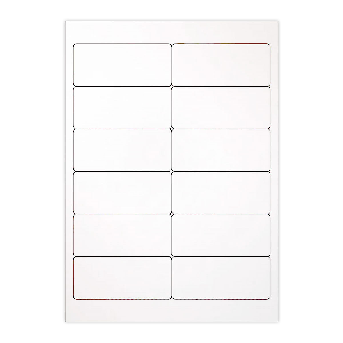 Fehér öntapadó címkék