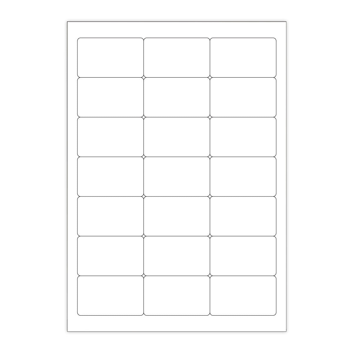 Fehér öntapadó címkék