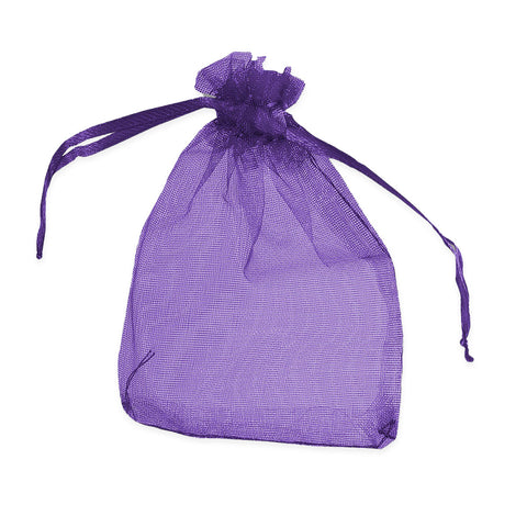 Organza Bags Purple 90 x 70 mm