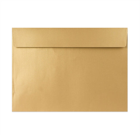 Pearlescent Envelopes Gold 229 x 324 mm (C4) Peel and Seal