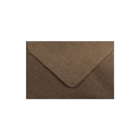 Pearlescent Envelopes Bronze 62 x 94 mm Gummed
