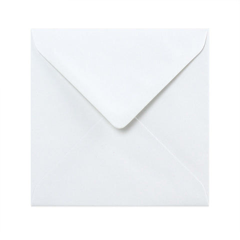 V-Flap Recycled Envelopes White 130 x 130 mm
