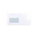 White Opaque Gummed Business Envelope (114 x 229mm)