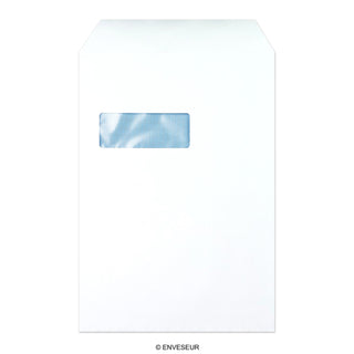 Fehér boríték ablakkal 324x229 mm (C4)