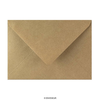 Barna boríték bordás mintával 125x175 mm