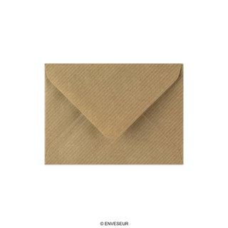 Barna boríték bordás mintával 82x113 mm (C7)