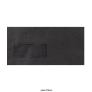 Fekete boríték 110x220 mm (DL)