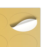 Ovális öntapadós címkék