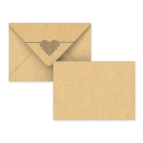 Valentine's Coloured Envelope (Heatbeat Design) Fleck 114 x 162 mm (C6)