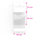 Cello Bags (With Header) Clear 45 x 40 mm