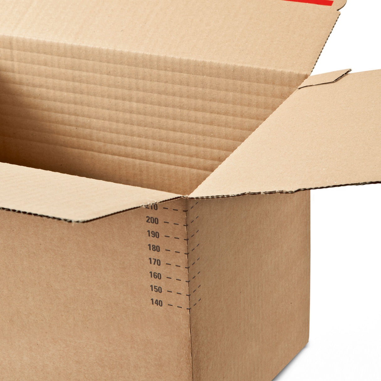 Változtatható mélységű önzáró kartondoboz küldeményekhez 