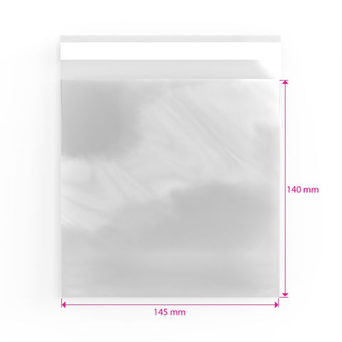 Cello Bags (Non-Header) Clear 140 x 145 mm