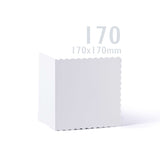 Fehér, hullámos szélű kártyák és borítékok – csomag