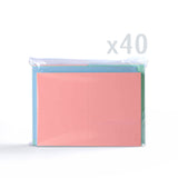 Vegyes színű pasztell kartonok 225 g/m² és borítékok 100 g/m²