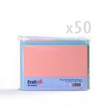 Vegyes színű pasztell kartonok 225 g/m² és borítékok 100 g/m²