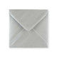 Metallic Silver Gummed V-Flap Greeting Card Envelope (130 x 130mm)