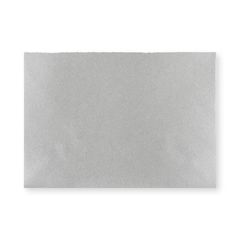 Metallic Silver Gummed V-Flap Greeting Card Envelope (133 x 184mm)
