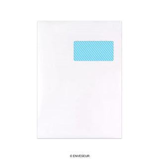 Fehér boríték ablakkal 324x229 mm (C4)