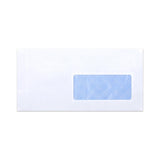 Fehér boríték belső nyomattal – ablakos 110x220mm (DL) 80gr/m²