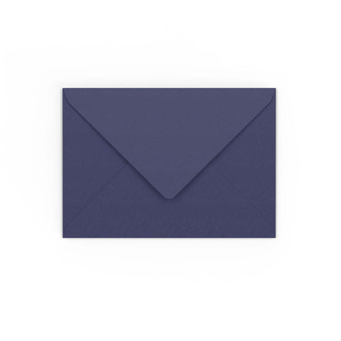 C6 Dark Blue Gummed V-Flap Envelope (114 x 162mm)