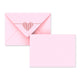 Valentine's Coloured Envelope (Heatbeat Design) Pale Pink 114 x 162 mm (C6)