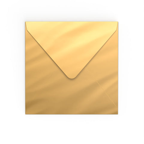 Mirror Finish Envelopes Gold 160 x 160 mm