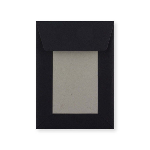 C6 Black Board Back Peel & Seal Envelope (162 x 114mm)