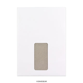 Fehér Karton Hátlapos Boríték - Ablak 229x162 mm (C5)