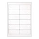 White Adhesive Labels Clear 97 x 42.30 mm (12 labels)