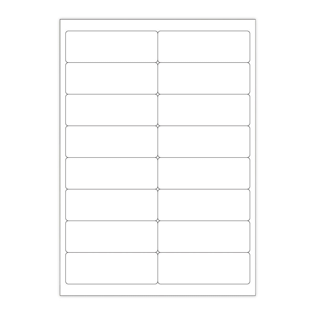 Fehér öntapadó címkék