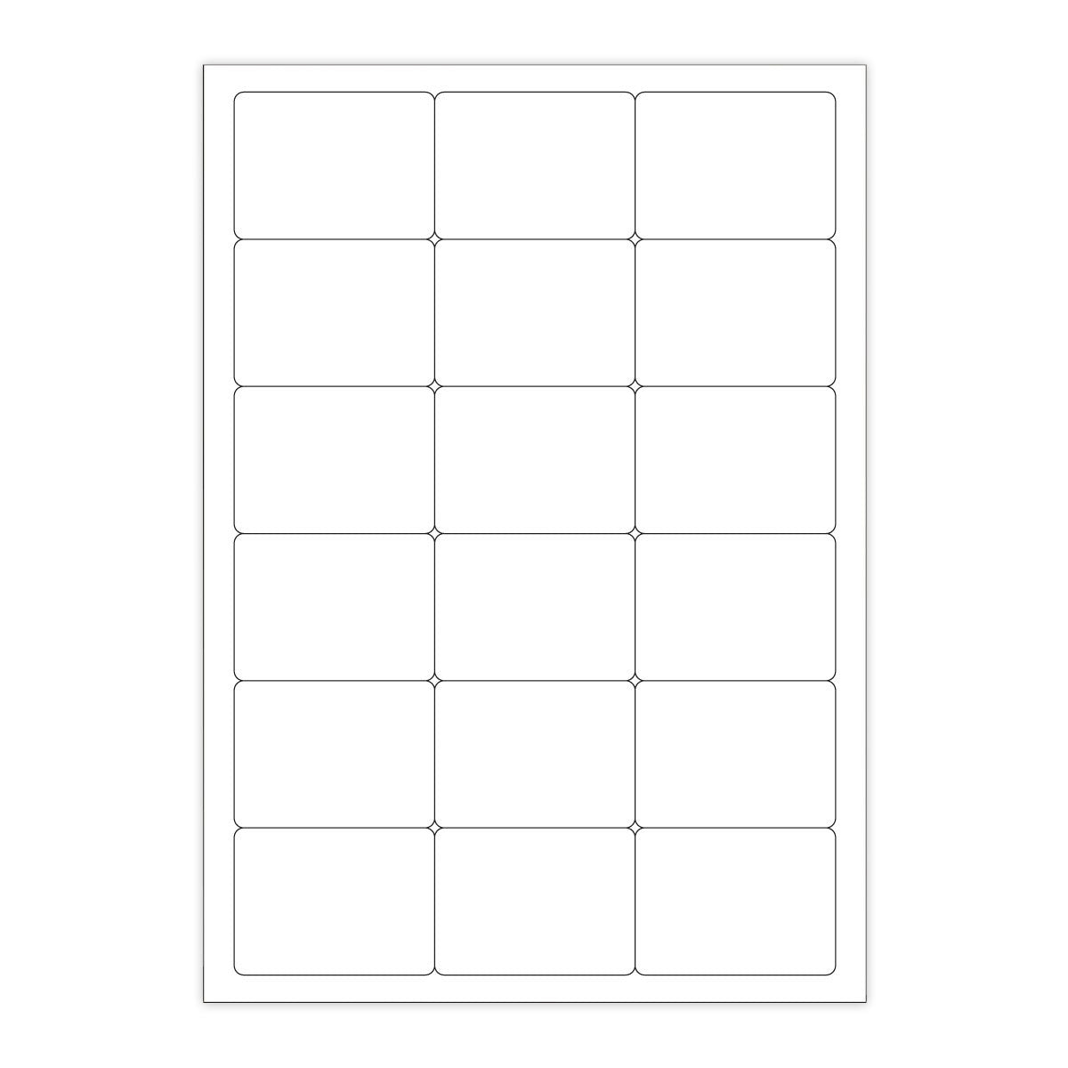 Fehér öntapadó címkék